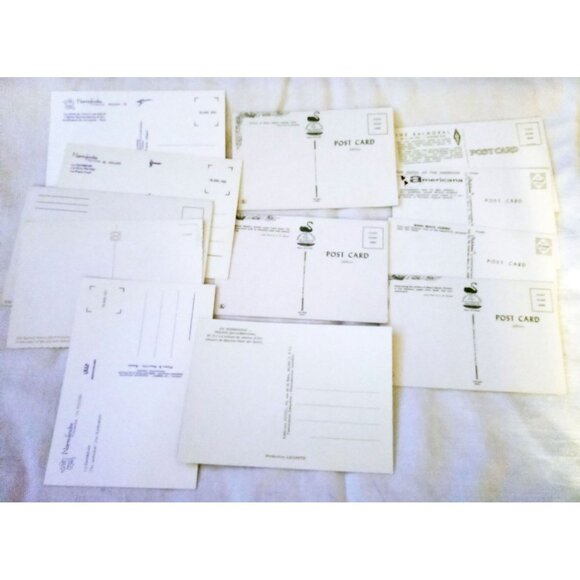 Postcard Lot 12 Vintage Unposted Rouen Normandie Sydney Miami Beach Collectible - Picture 12 of 12